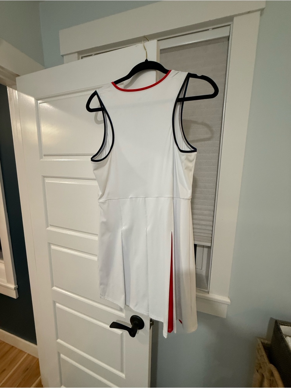 Addison Bay White Sleeveless Tennis Dress with Red Accents size L - Picture 8 of 8